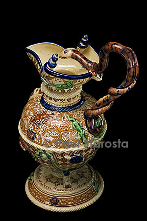 Petite aiguière dans le style Saint-Porchaire - C. Toft  Minton