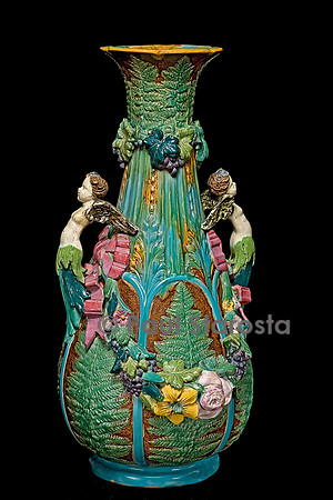 Vase aux rubans. Minton