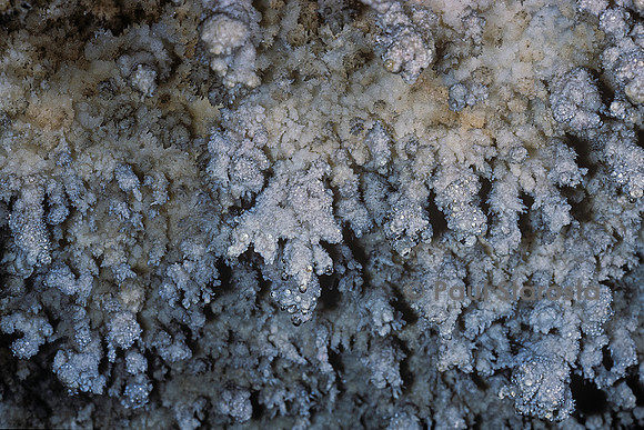 Concrétions calcaires dans une grotte