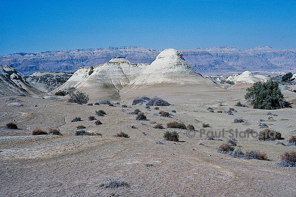Paysage désertique dans la région de la Mer Morte (Israël)
