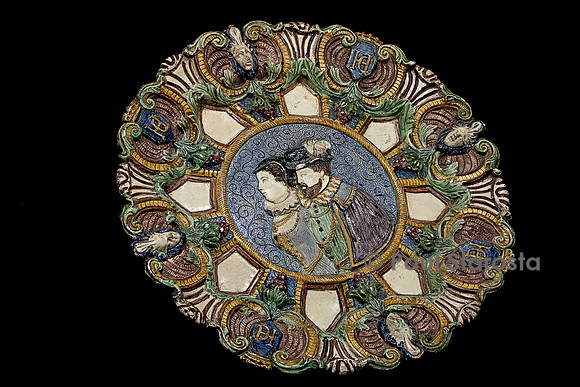 Plat rond, Henri II et Catherine de Médicis