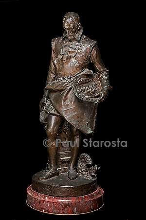 Statue en bronze de Bernard Palissy par Louis Ernest Barrias