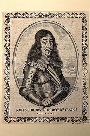 Gravure portrait de Louis XIII