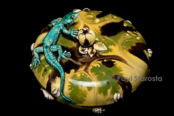 Bonbonnière lézard faite pour la Manufacture de Gien