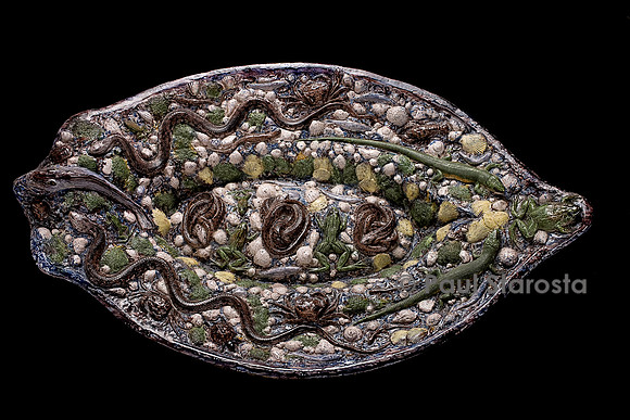 Grand bassin rustique en forme de nacelle. Bernard Palissy